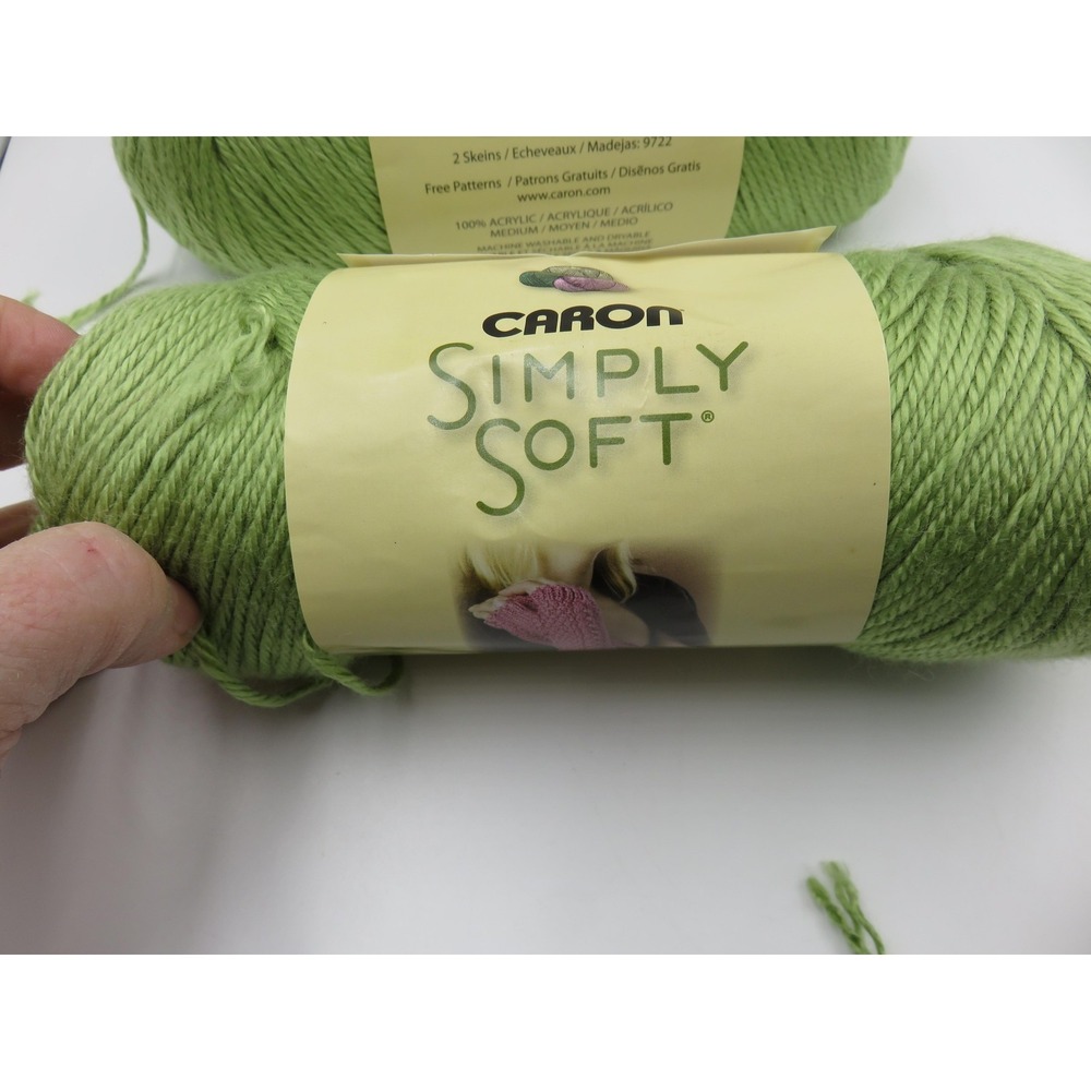 Caron Simply Soft Yarn Green Rose Garden Mary Maxim Mermaid Cocoon Pattern 99032 - Picture 11 of 15